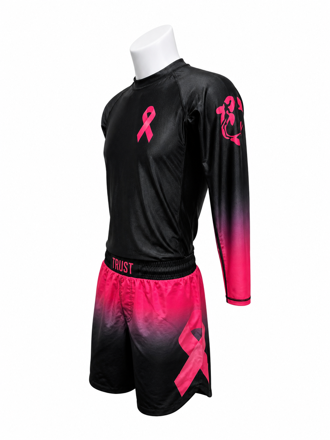Fight Cancer BJJ Rash Guard Set – No-Gi Jiu-Jitsu Compression Gear | Trust-Clothes
