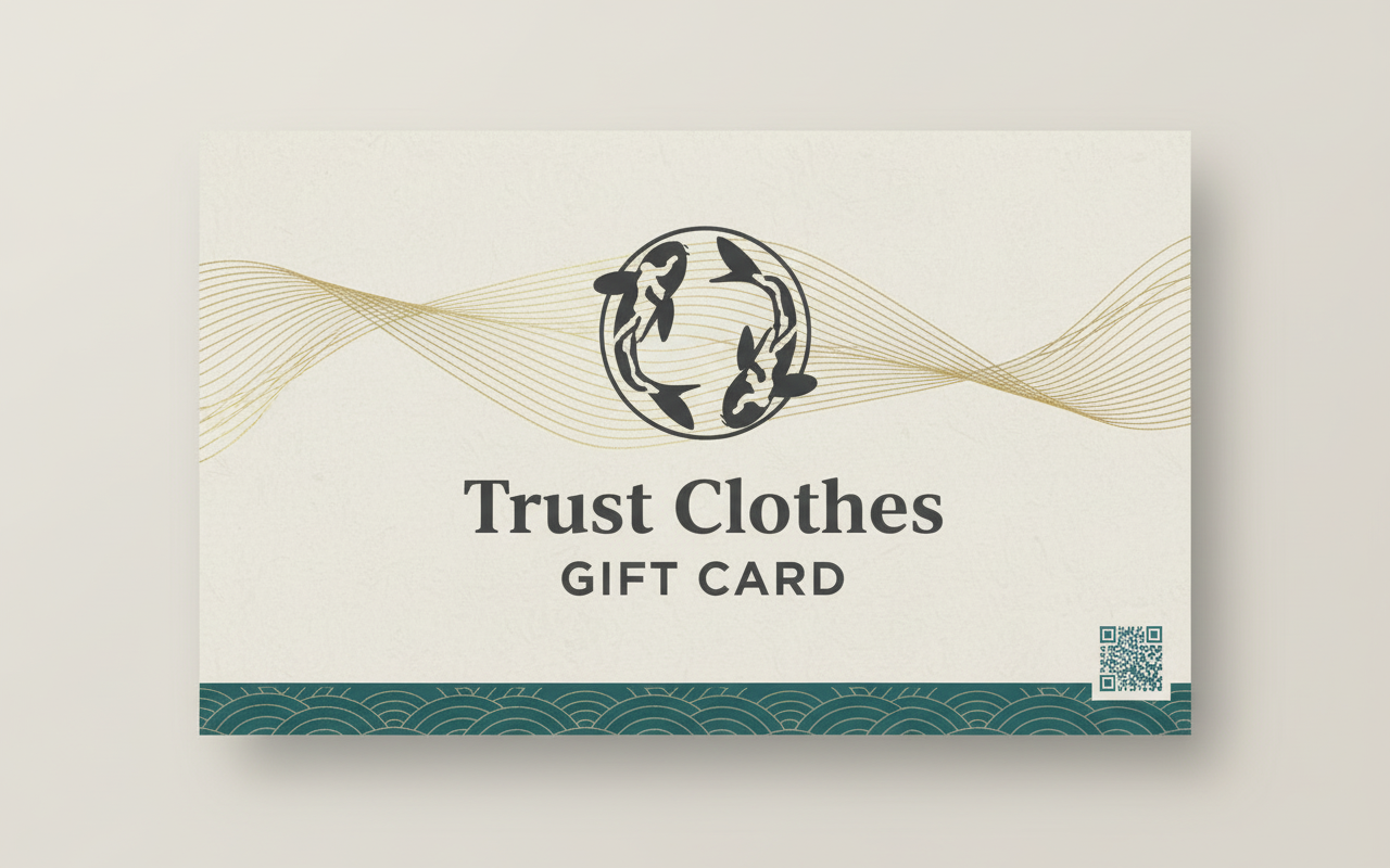 Trust Clothes Gift Card with Koi Logo
