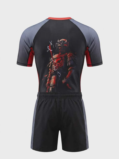Black Sun Warlord BJJ Rash Guard Set – No-Gi Jiu-Jitsu Compression Gear | Trust-Clothes