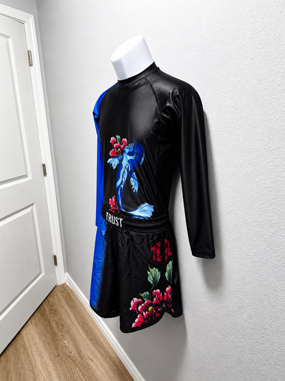 Koi Flow BJJ Rash Guard Set – No-Gi Jiu-Jitsu Compression Gear | Trust-Clothes