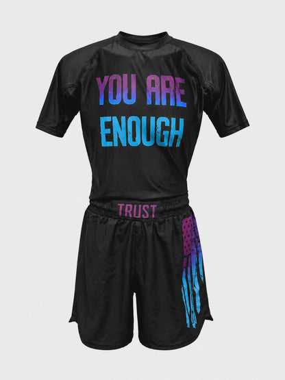 You Are Enough BJJ Rash Guard Set – No-Gi Jiu-Jitsu Compression Gear | Trust-Clothes