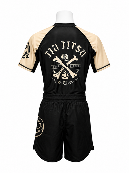 Black Flag BJJ Rash Guard Set – No-Gi Jiu-Jitsu Compression Gear | Trust-Clothes