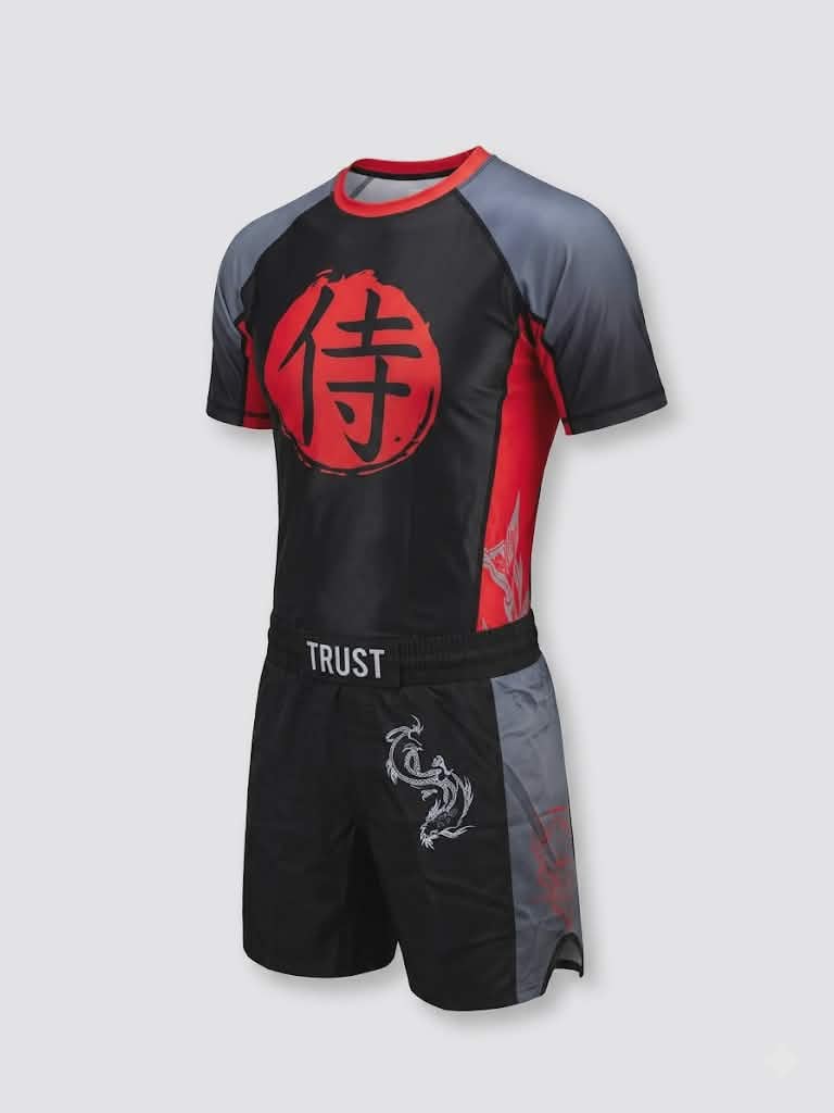 Black Sun Warlord BJJ Rash Guard Set – No-Gi Jiu-Jitsu Compression Gear | Trust-Clothes
