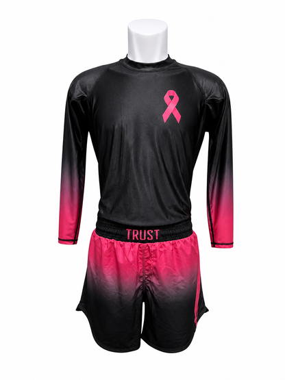 Fight Cancer BJJ Rash Guard Set – No-Gi Jiu-Jitsu Compression Gear | Trust-Clothes