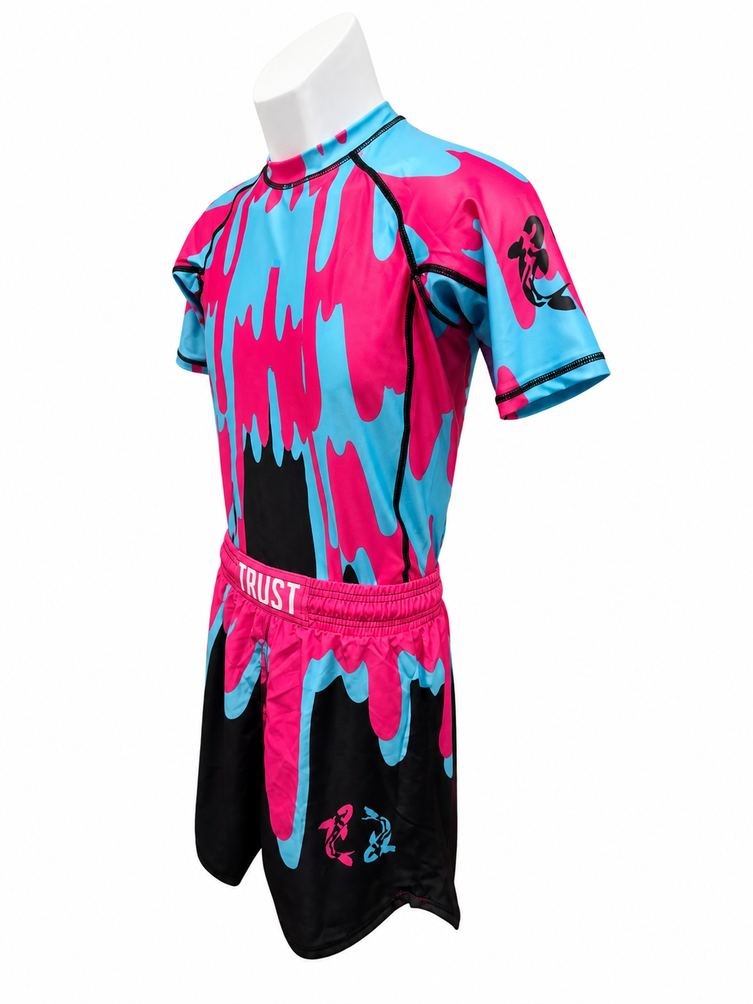Neon Melt BJJ Rash Guard Set – No-Gi Jiu-Jitsu Compression Gear | Trust-Clothes