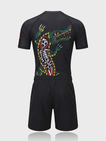 Never Rest BJJ Rash Guard Set – No-Gi Jiu-Jitsu Compression Gear | Trust-Clothes
