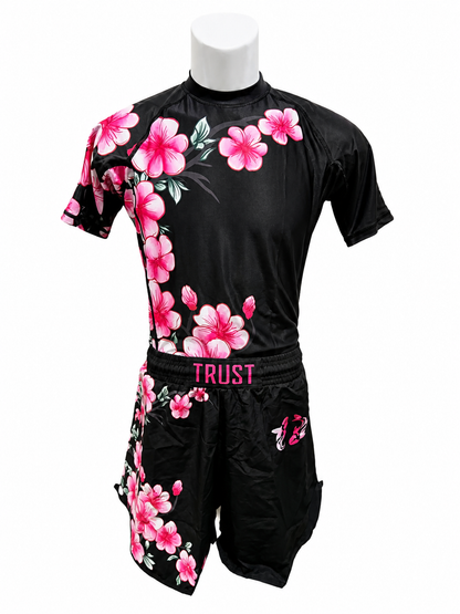 Sakura Flow BJJ Rash Guard Set – No-Gi Jiu-Jitsu Compression Gear | Trust-Clothes