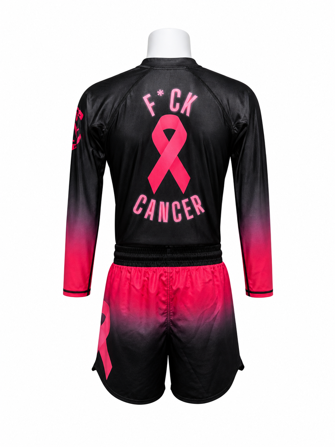 Fight Cancer BJJ Rash Guard Set – No-Gi Jiu-Jitsu Compression Gear | Trust-Clothes