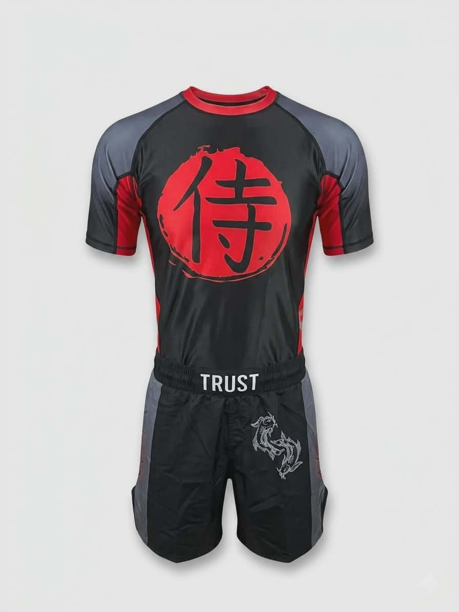 Black Sun Warlord BJJ Rash Guard Set – No-Gi Jiu-Jitsu Compression Gear | Trust-Clothes
