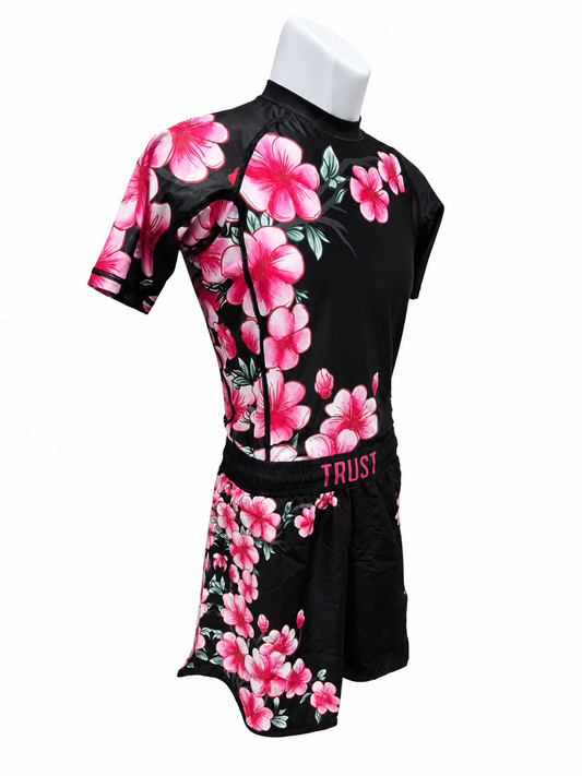 Sakura Flow BJJ Rash Guard Set – No-Gi Jiu-Jitsu Compression Gear | Trust-Clothes