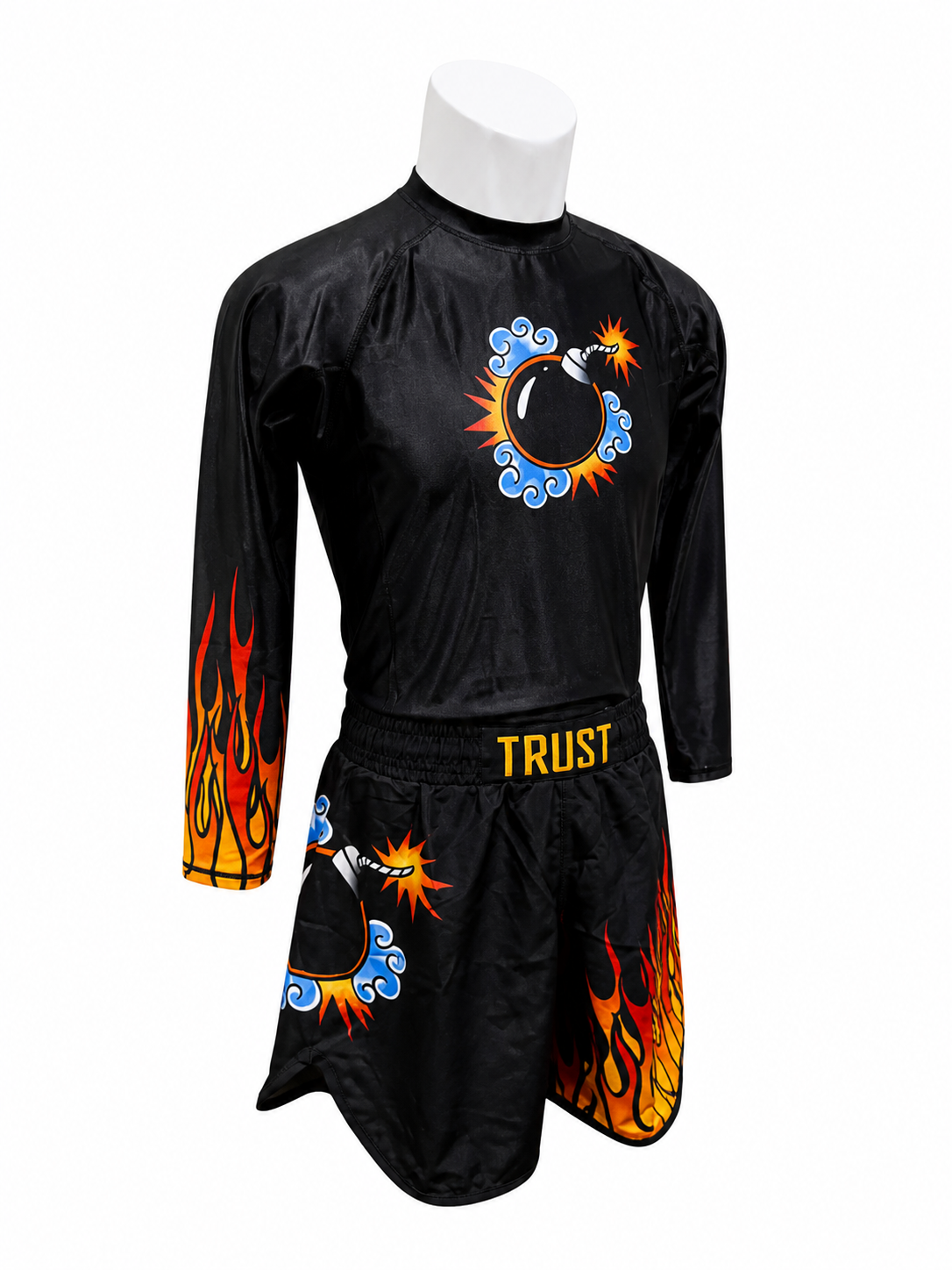 Dropping Bombs BJJ Rash Guard Set – No-Gi Jiu-Jitsu Compression Gear | Trust-Clothes