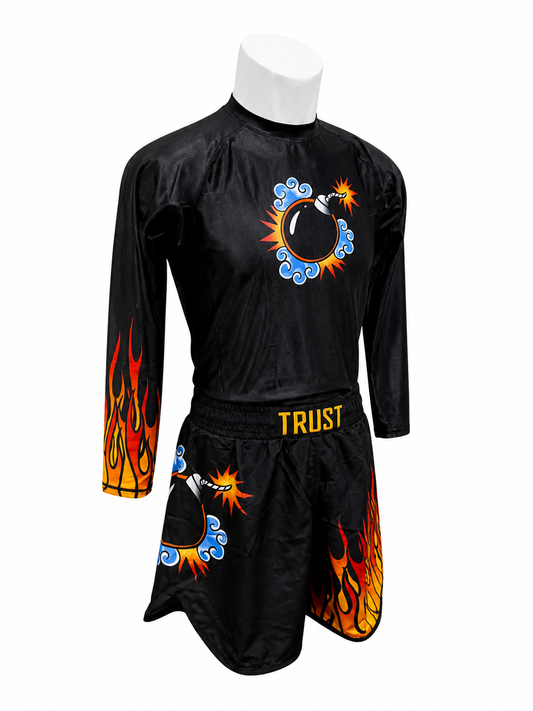Dropping Bombs BJJ Rash Guard Set – No-Gi Jiu-Jitsu Compression Gear | Trust-Clothes