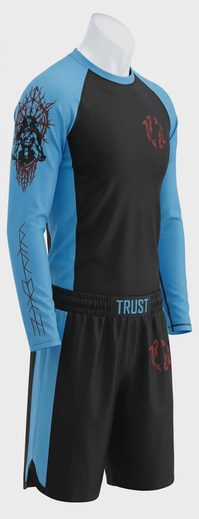 Fallen Valkyrie BJJ Rash Guard Set – No-Gi Jiu-Jitsu Compression Gear | Trust-Clothes