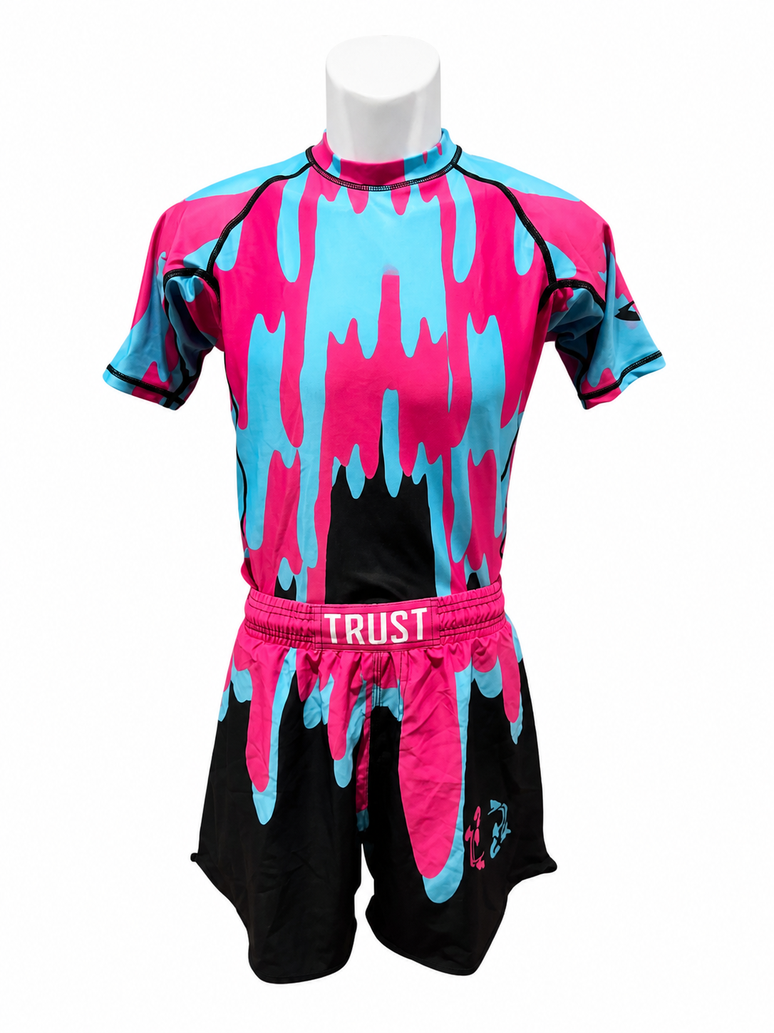 Neon Melt BJJ Rash Guard Set – No-Gi Jiu-Jitsu Compression Gear | Trust-Clothes