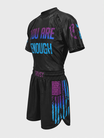 You Are Enough BJJ Rash Guard Set – No-Gi Jiu-Jitsu Compression Gear | Trust-Clothes
